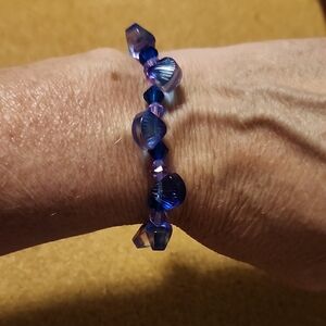 Elegant Blue Beaded Bracelet
